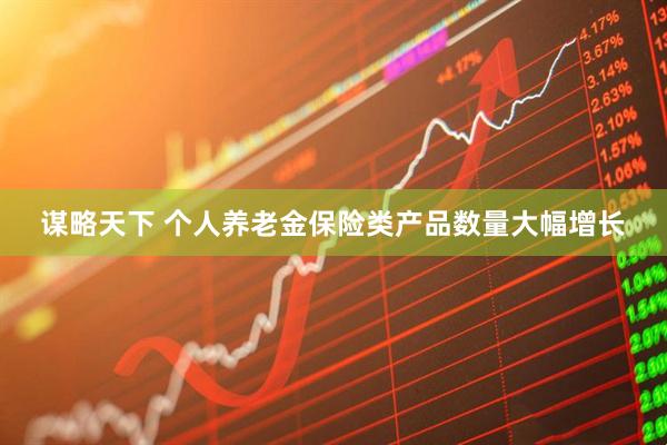 谋略天下 个人养老金保险类产品数量大幅增长
